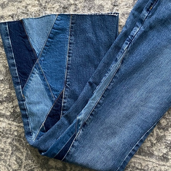 Forever 21 | NWT’s mid rise flare embroidered patchwork bohemian western jeans - Picture 9 of 10
